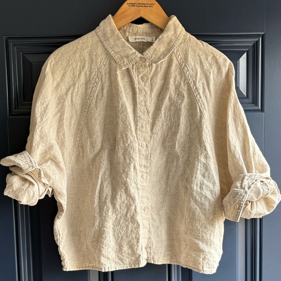Mod Ref Cropped Linen Shirt - Picture 2 of 6
